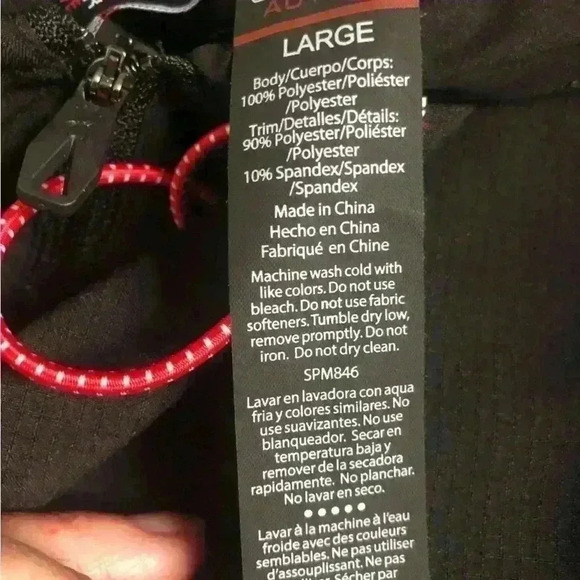 Spyder Black 3/4 Zip pullover Sz L NWT - Picture 5 of 12